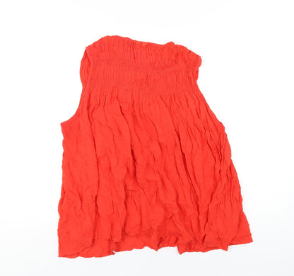 Womens UK Size L Gap Red Basic T-Shirt