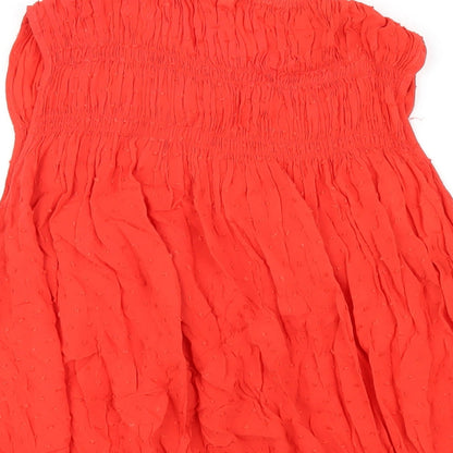 Womens UK Size L Gap Red Basic T-Shirt