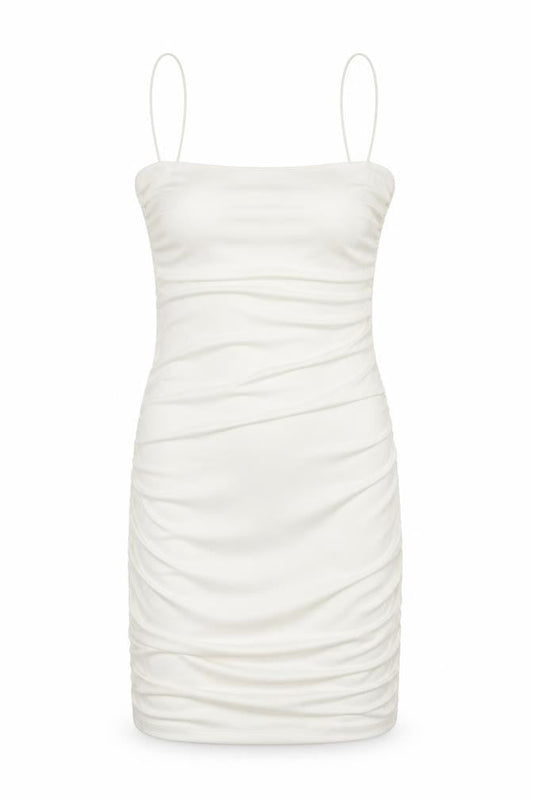 Oh Polly Womens White Polyester Bodycon Size 10 Round Neck Pullover