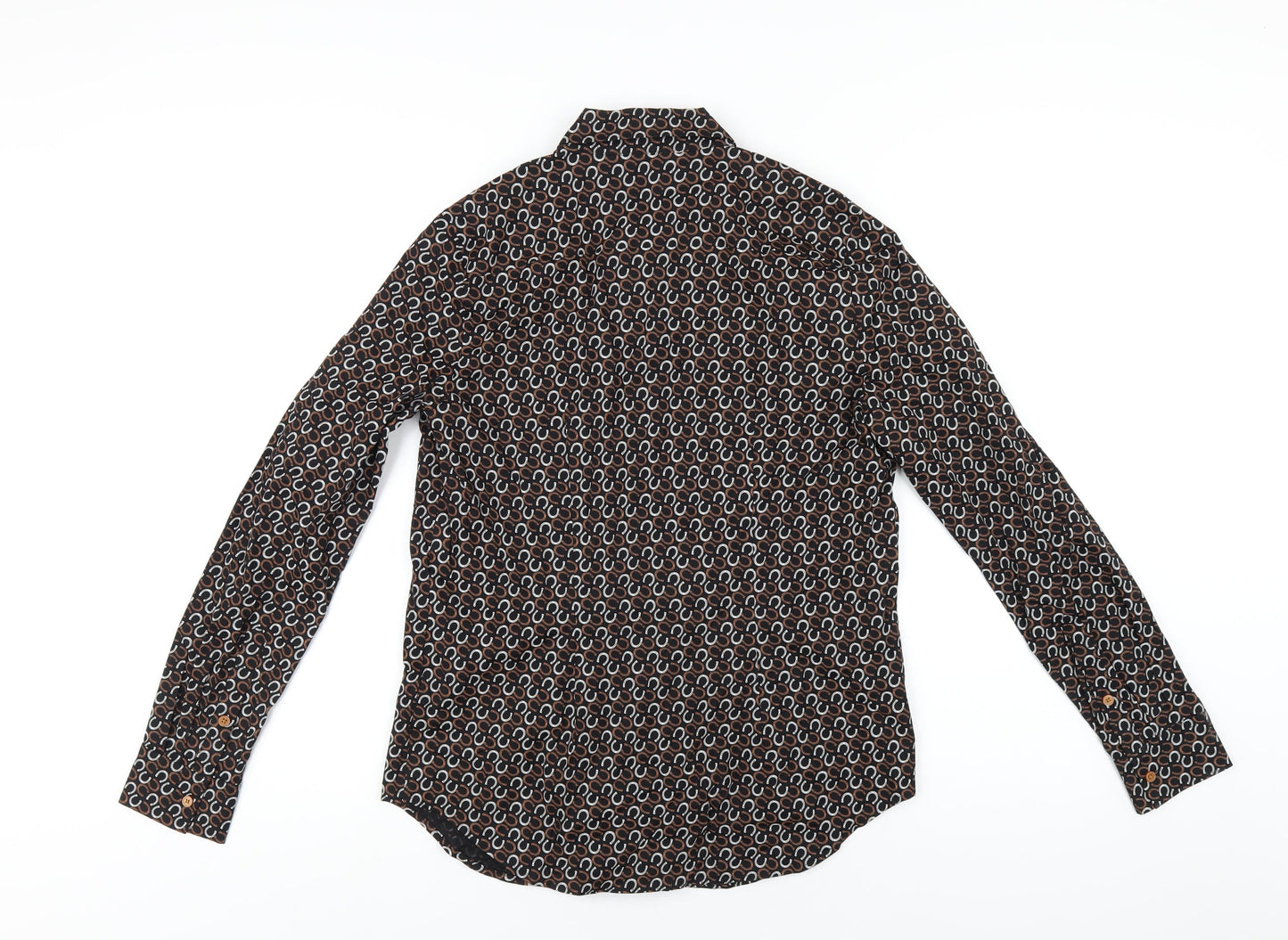 Womens UK Size 10 Marks and Spencer Black Basic Button-Up