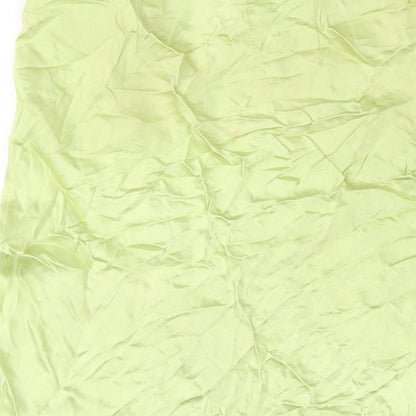 H&M Womens Green Viscose A-Line Skirt Size M