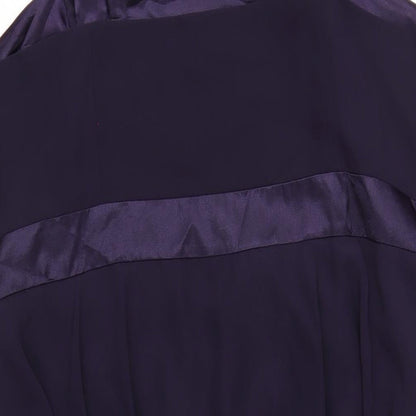 Klass Womens Purple Polyester A-Line Size 18 Square Neck Zip