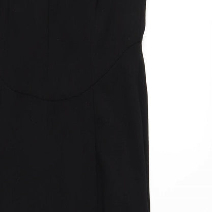 New Look Womens Black Polyester Jumpsuit One-Piece Size 10 L27 in Zip