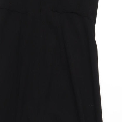 New Look Womens Black Polyester Jumpsuit One-Piece Size 10 L27 in Zip