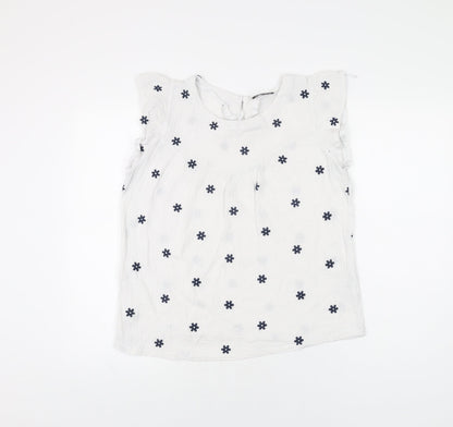 Womens UK Size 12 Klass White Basic T-Shirt