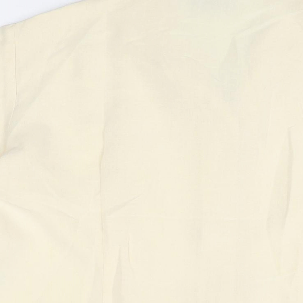 Womens UK Size 14 Wallis Ivory Basic Button-Up