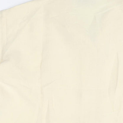 Womens UK Size 14 Wallis Ivory Basic Button-Up