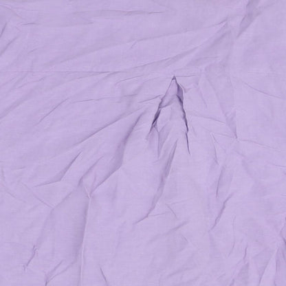 Autograph Womens Purple Viscose Basic Button-Up Size 14 V-Neck