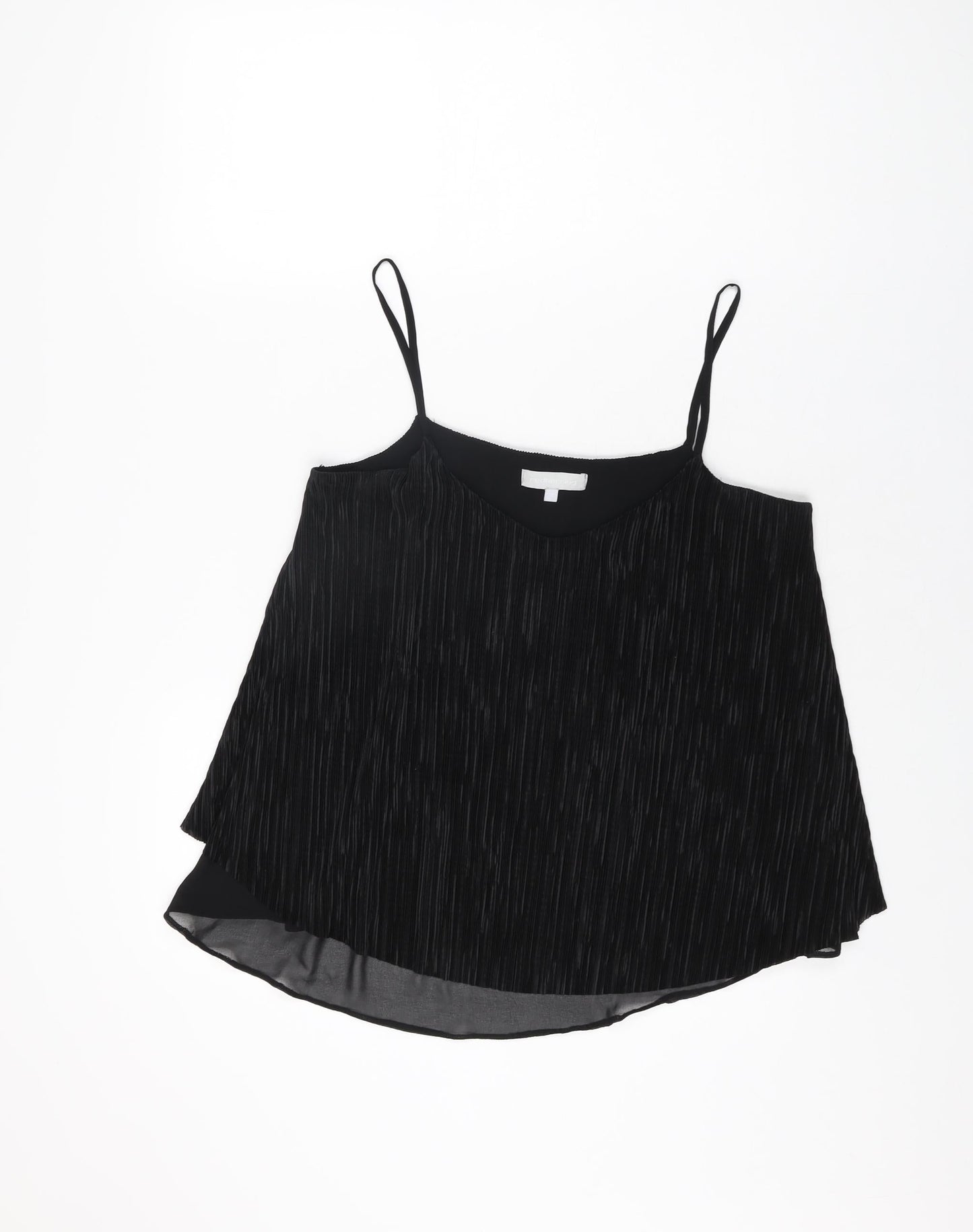 Womens UK Size 12 Red Herring Black Camisole T-Shirt