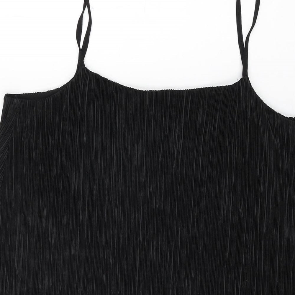 Womens UK Size 12 Red Herring Black Camisole T-Shirt