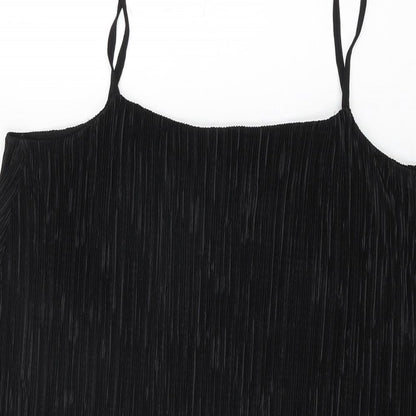 Womens UK Size 12 Red Herring Black Camisole T-Shirt