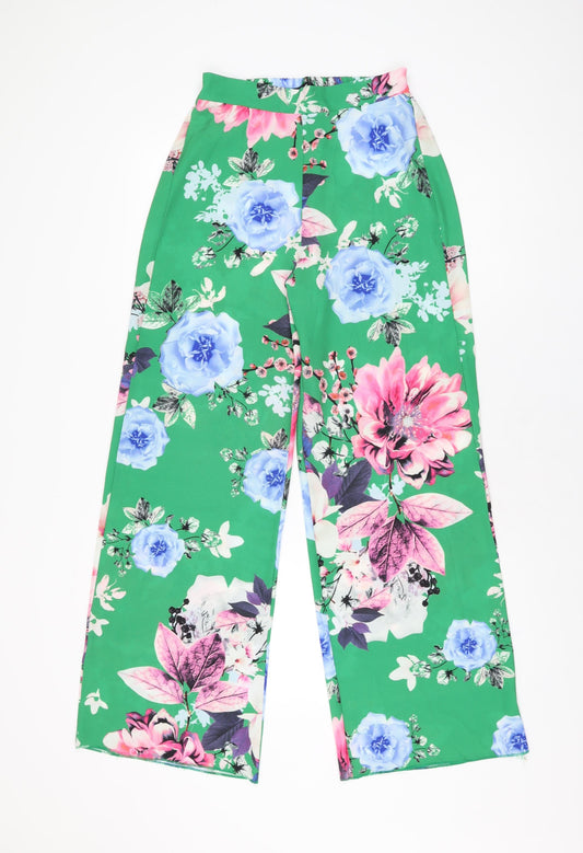 Womens UK Size 8 Stylewise Regular Fit  Green Trousers