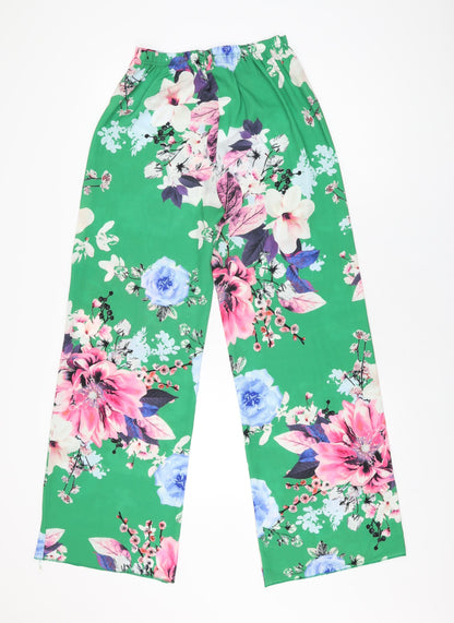 Womens UK Size 8 Stylewise Regular Fit  Green Trousers