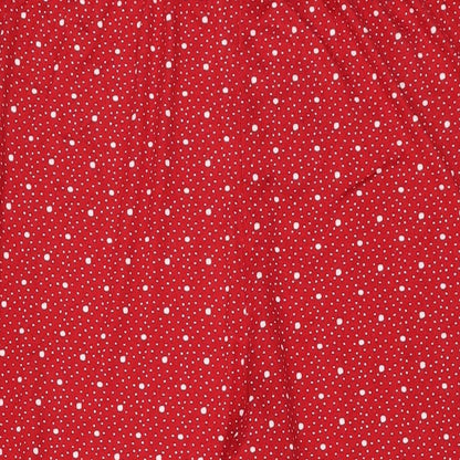 Charter Club Womens Red Polka Dot Polyester Top Pyjama Pants Size 2XL