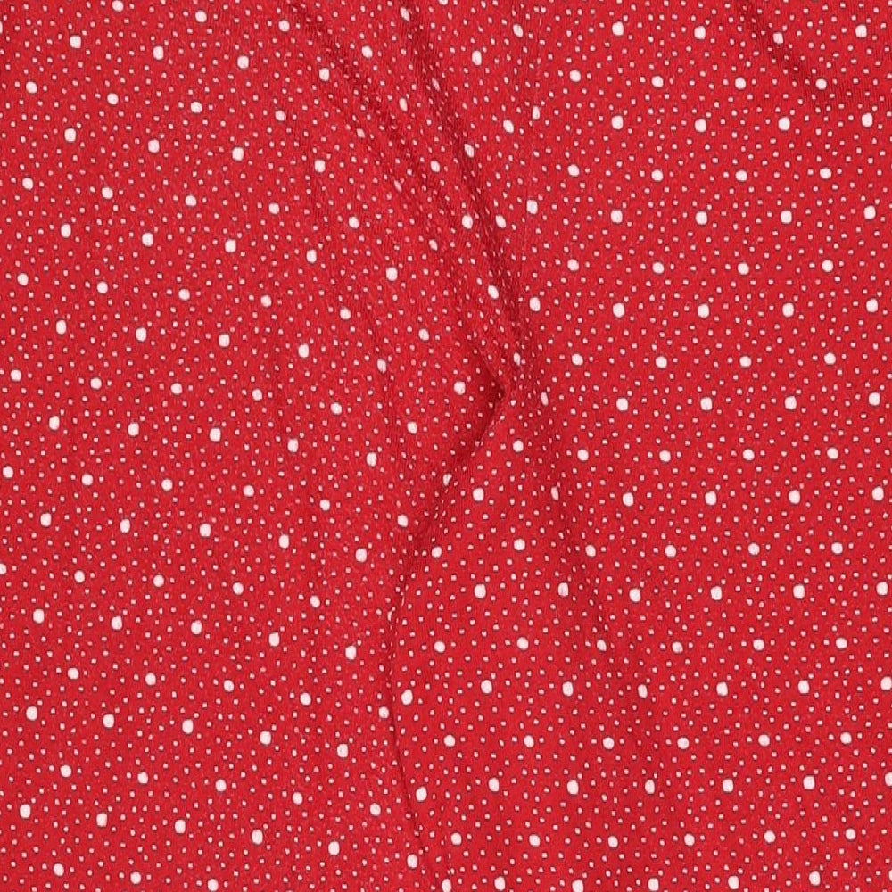 Charter Club Womens Red Polka Dot Polyester Top Pyjama Pants Size 2XL