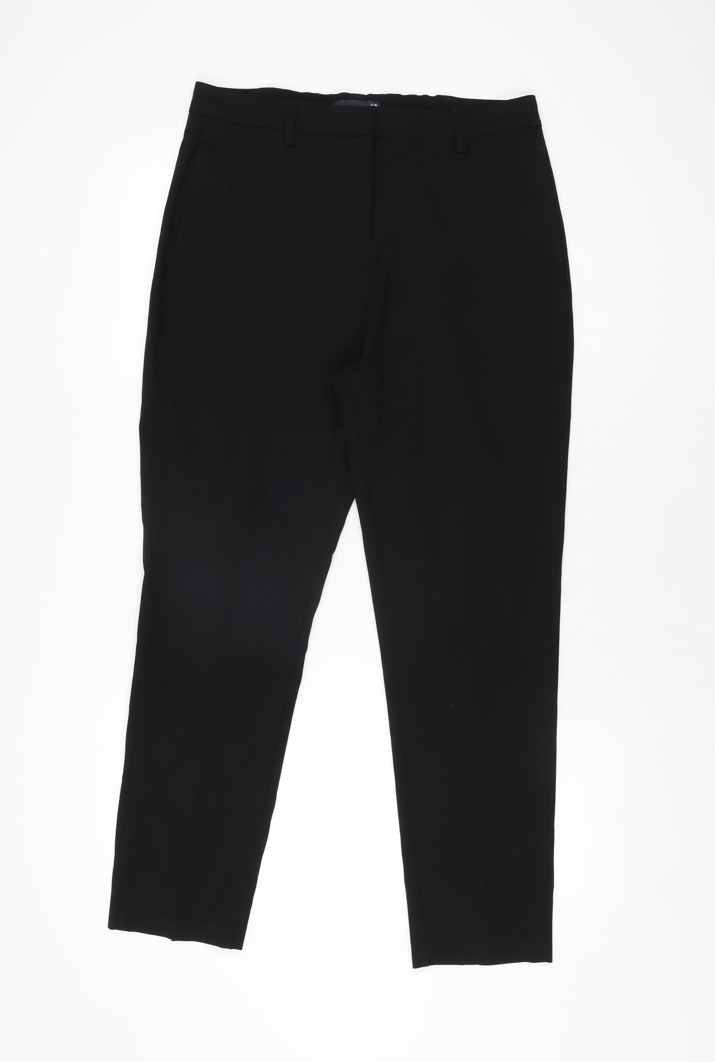 Womens UK Size 12 Marks and Spencer Regular Fit  Black Trousers