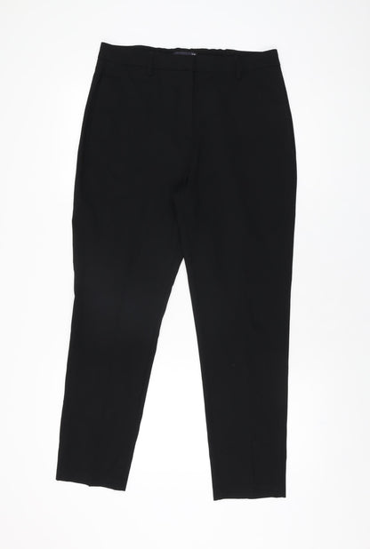 Womens UK Size 12 Marks and Spencer Regular Fit  Black Trousers