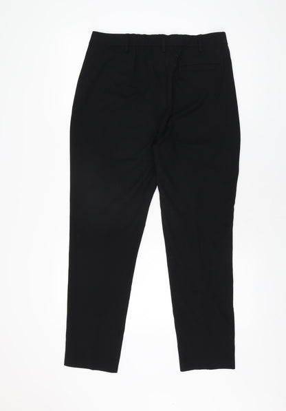Womens UK Size 12 Marks and Spencer Regular Fit  Black Trousers