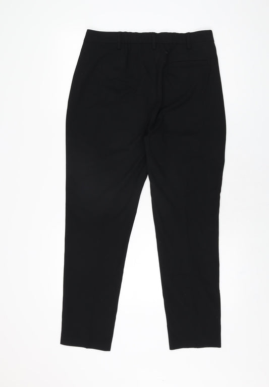 Womens UK Size 12 Marks and Spencer Regular Fit  Black Trousers