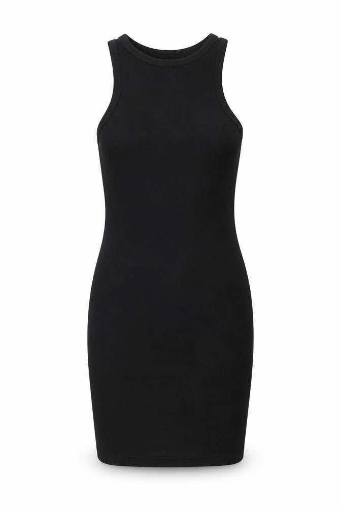 PRETTYLITTLETHING Womens Black Polyamide Mini Size S Round Neck Pullover