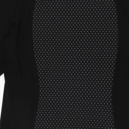 Klass Womens Black Geometric Polyester Bodycon Size 16 Round Neck Pullover