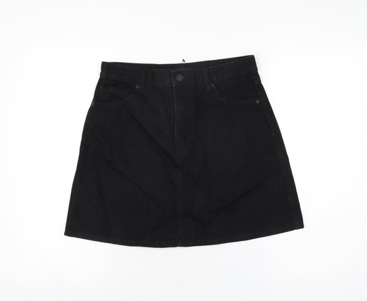 Womens UK Size 27 in Uniqlo A-Line Denim Skirt