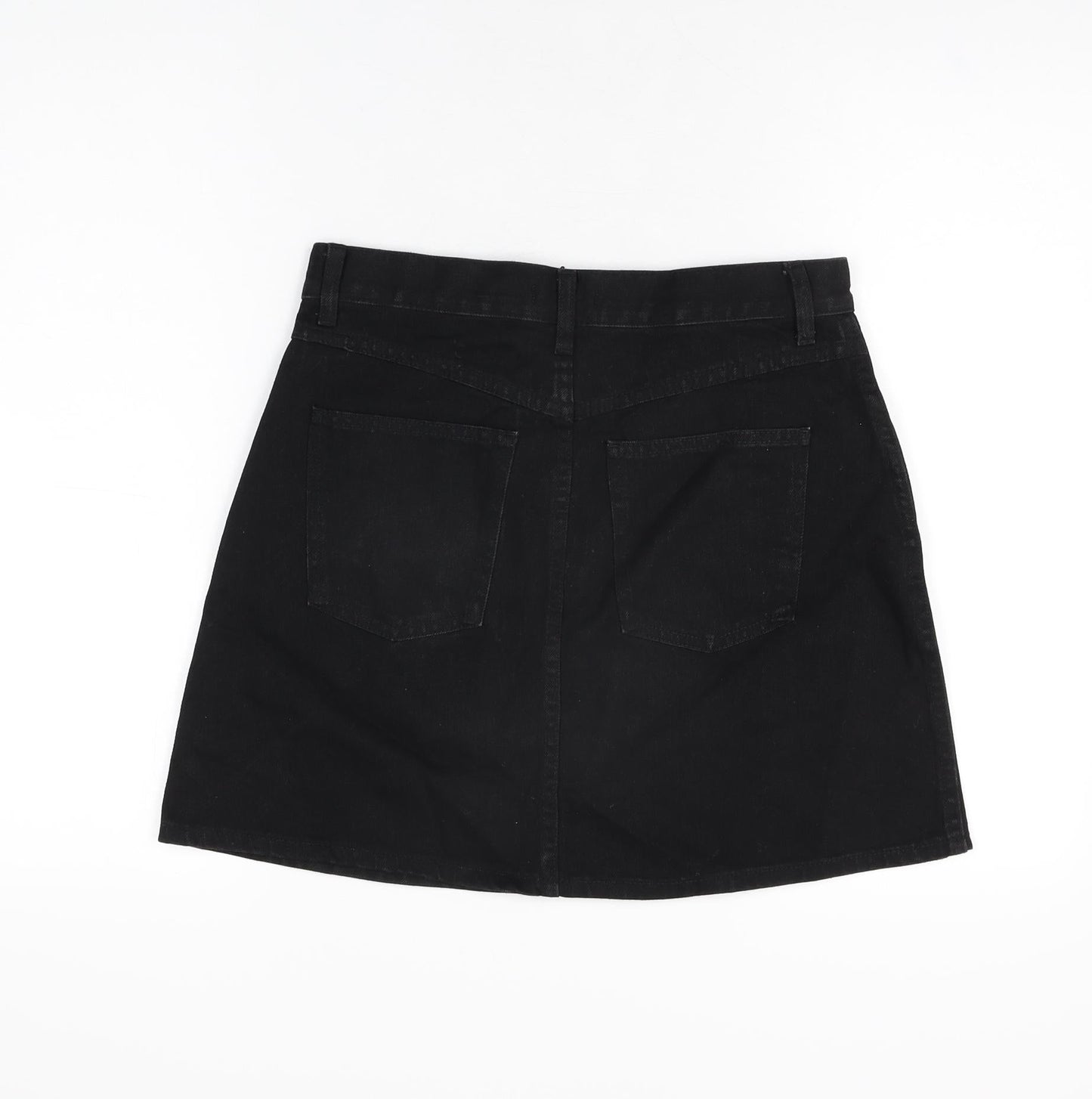 Womens UK Size 27 in Uniqlo A-Line Denim Skirt
