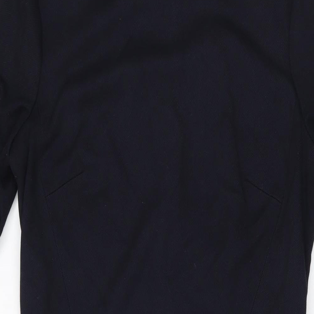 NEXT Womens Blue Polyester Bodycon Size 10 Round Neck Zip