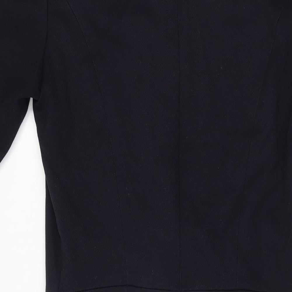 NEXT Womens Blue Polyester Bodycon Size 10 Round Neck Zip