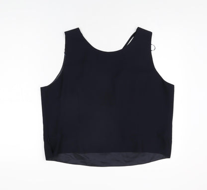 Womens UK Size 20 Roman Blue Basic T-Shirt