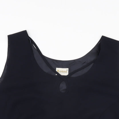 Womens UK Size 20 Roman Blue Basic T-Shirt