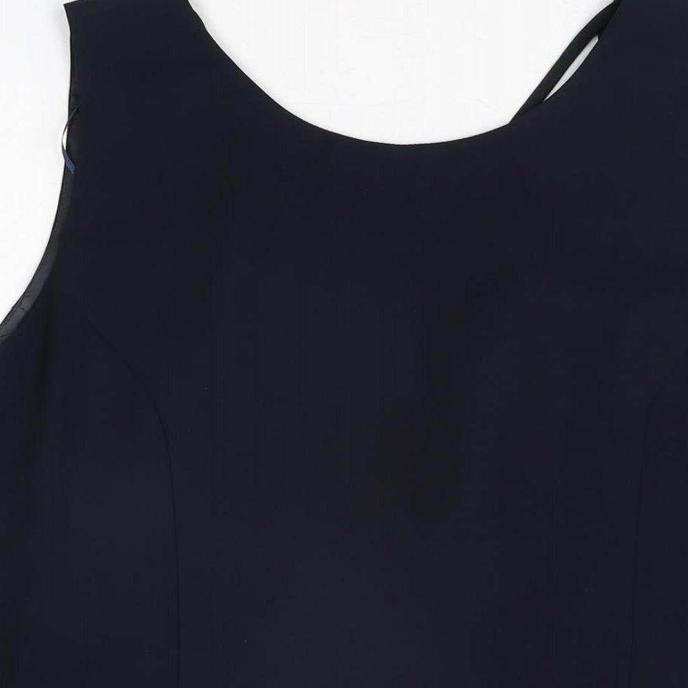 Womens UK Size 20 Roman Blue Basic T-Shirt