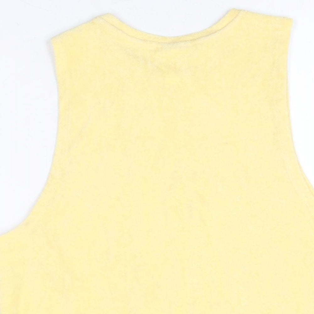 Womens UK Size S H&M Yellow Basic T-Shirt