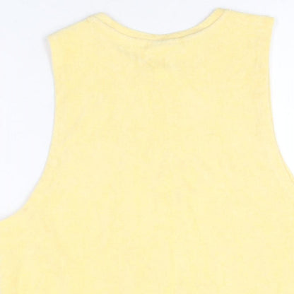 Womens UK Size S H&M Yellow Basic T-Shirt