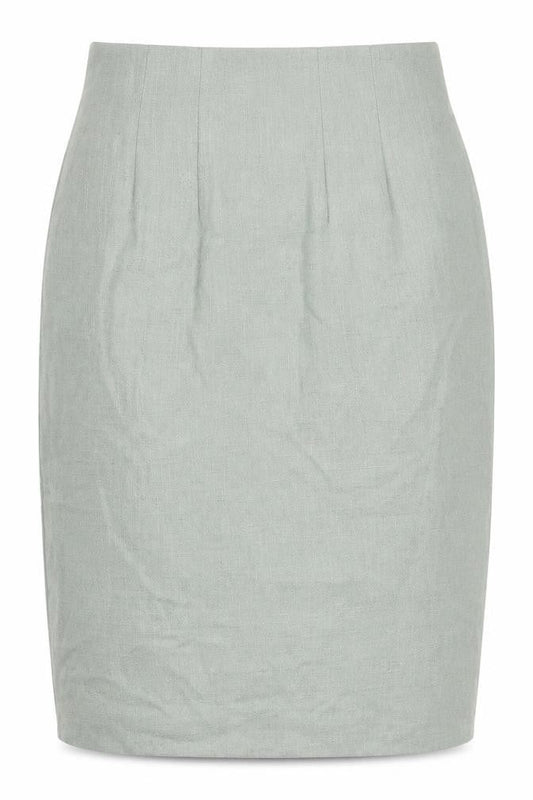 Atrium Womens Green Viscose Straight & Pencil Skirt Size 12 Zip