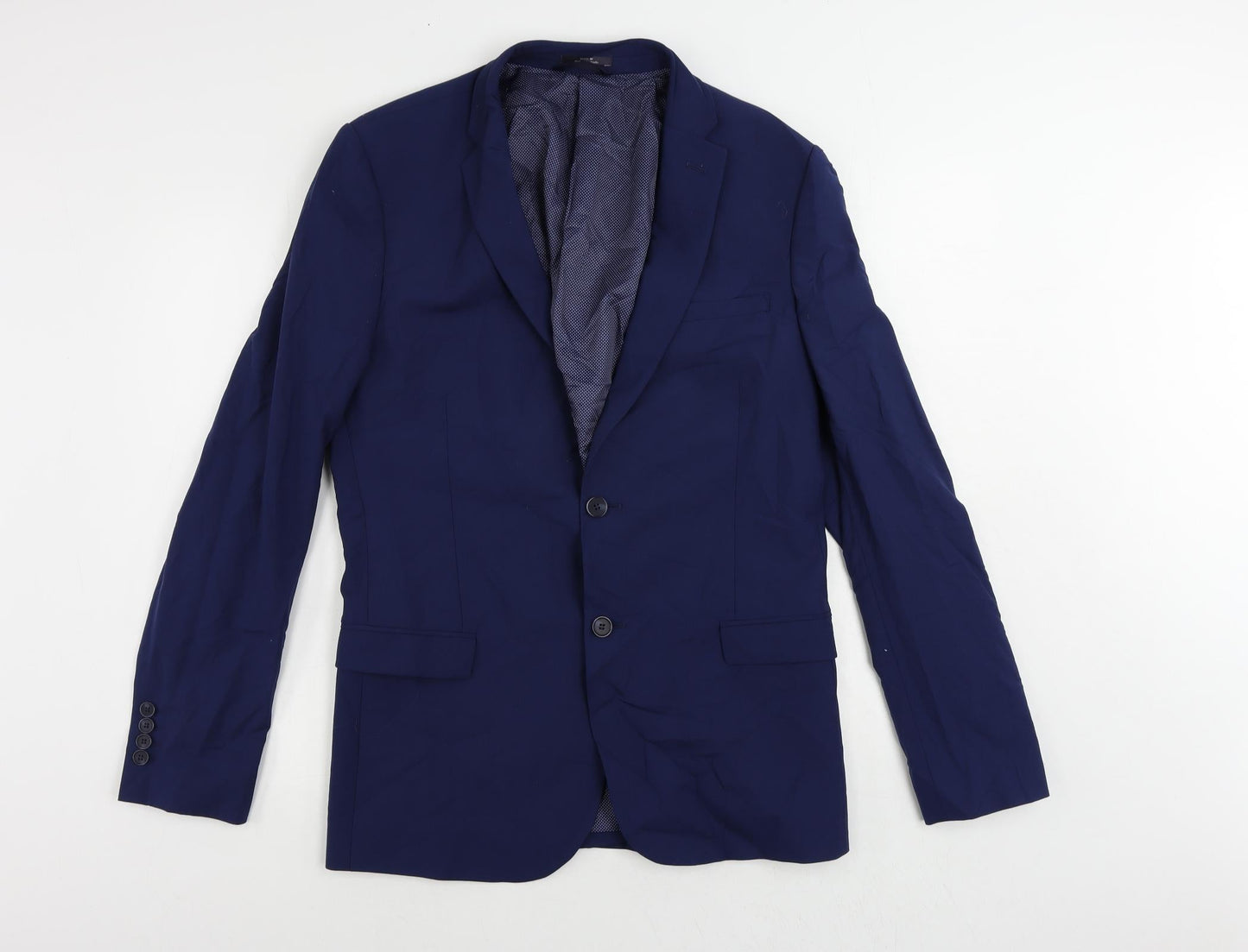 Mens UK Size 40 Marks and Spencer Regular Blue Suit Jacket