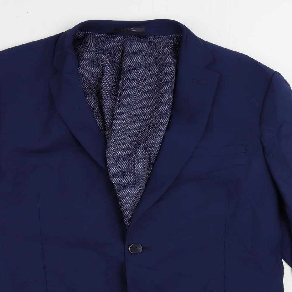 Mens UK Size 40 Marks and Spencer Regular Blue Suit Jacket