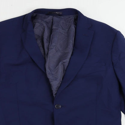 Mens UK Size 40 Marks and Spencer Regular Blue Suit Jacket