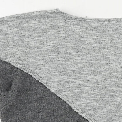 Topshop Womens Grey Cotton Pullover Sweatshirt Size S Pullover - Size S-M