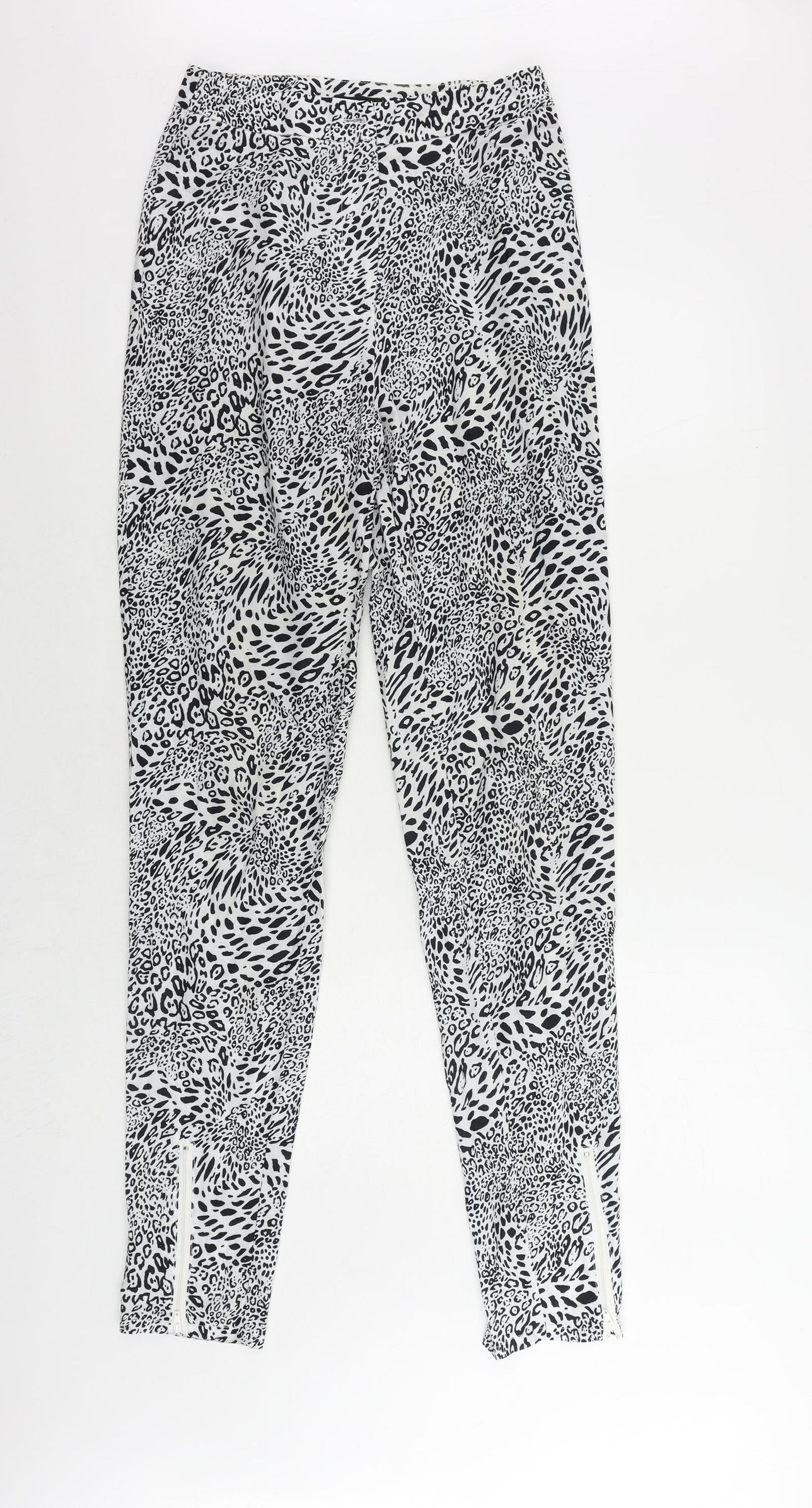 Womens UK Size 8 PRETTYLITTLETHING Regular Fit  Black Trousers