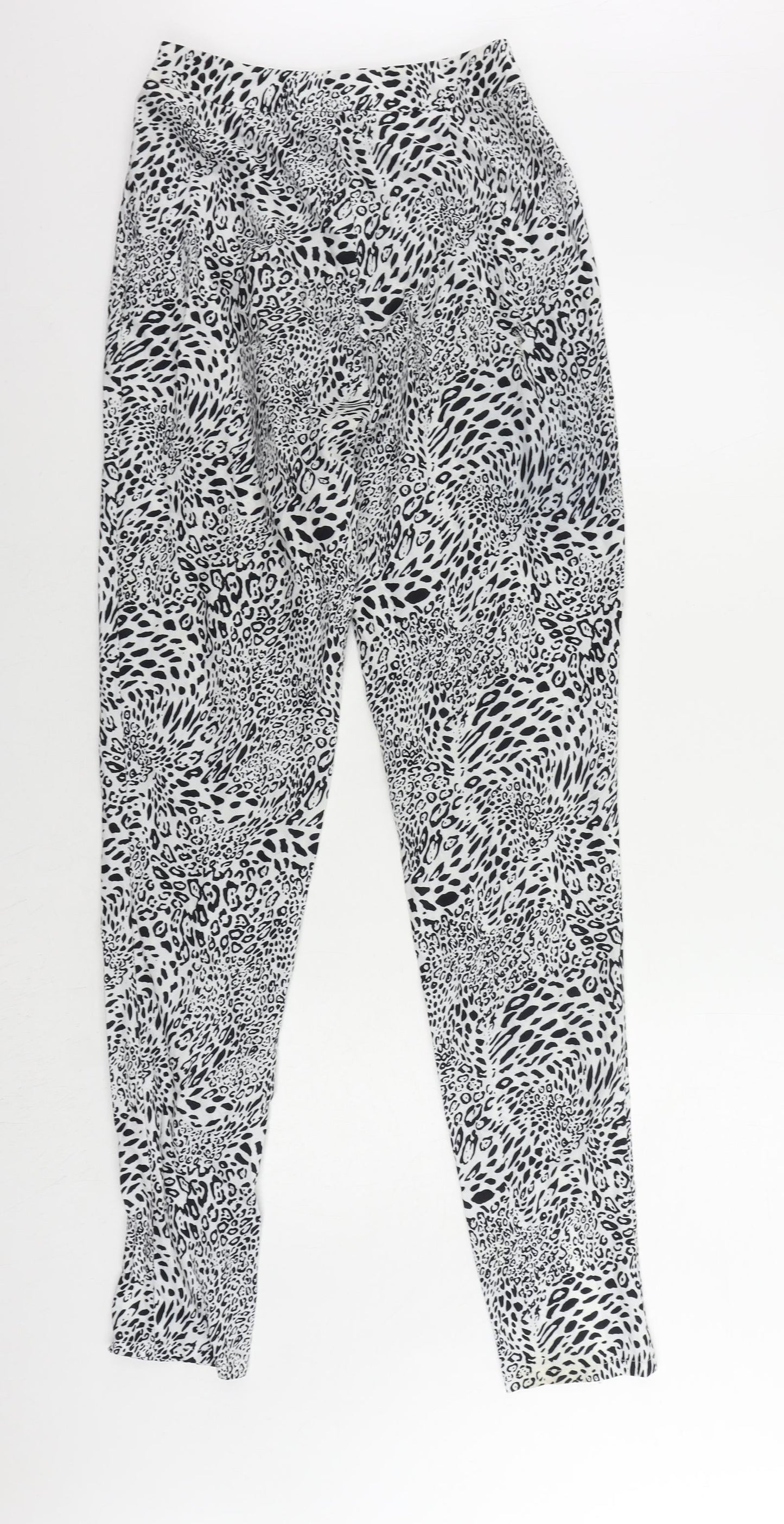 Womens UK Size 8 PRETTYLITTLETHING Regular Fit  Black Trousers