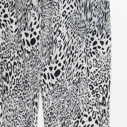Womens UK Size 8 PRETTYLITTLETHING Regular Fit  Black Trousers