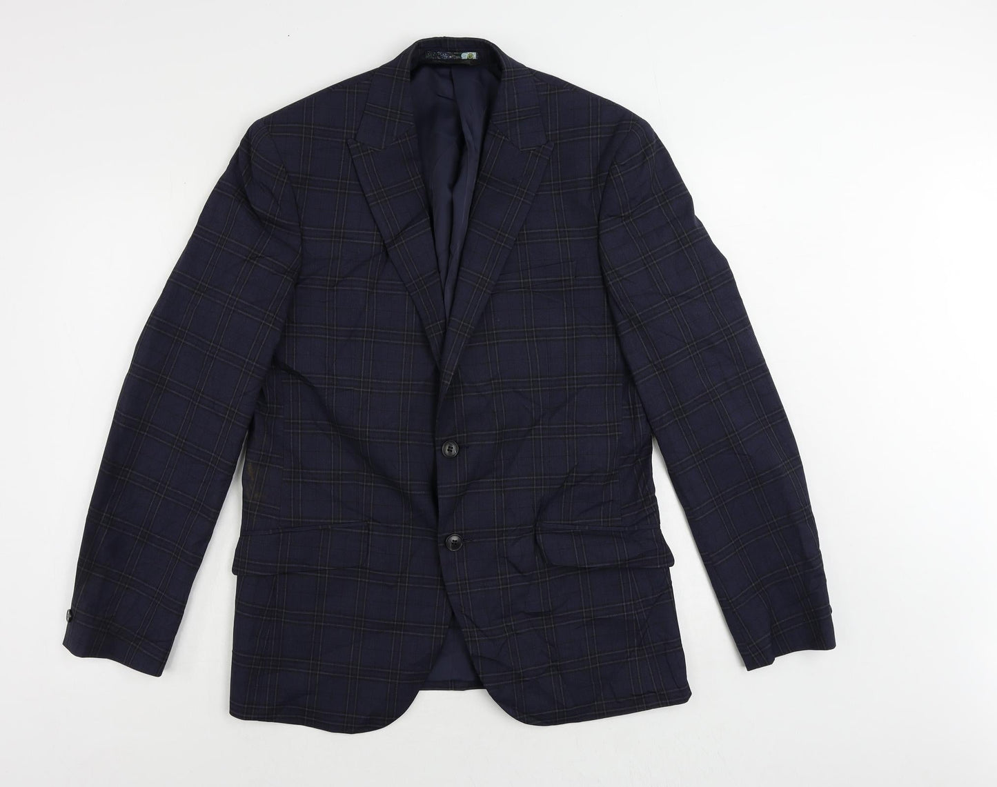 Mens UK Size 40 Marks and Spencer Regular Blue Suit Jacket
