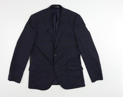 Mens UK Size 40 Marks and Spencer Regular Blue Suit Jacket