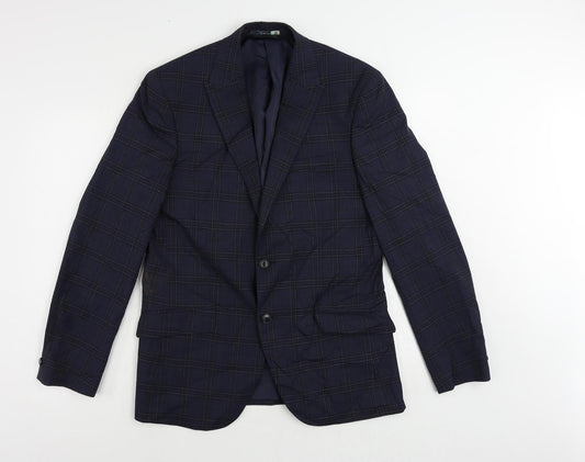 Mens UK Size 40 Marks and Spencer Regular Blue Suit Jacket