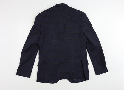 Mens UK Size 40 Marks and Spencer Regular Blue Suit Jacket