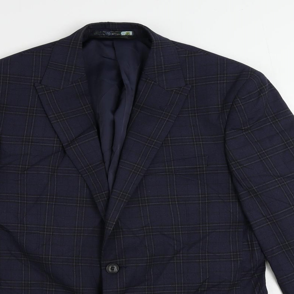 Mens UK Size 40 Marks and Spencer Regular Blue Suit Jacket