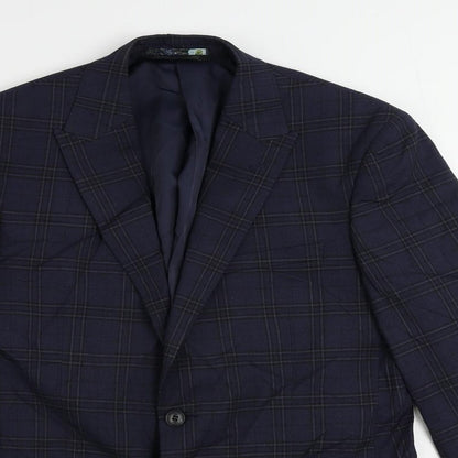 Mens UK Size 40 Marks and Spencer Regular Blue Suit Jacket