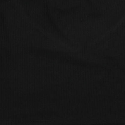 Womens UK Size XL Cider Black Cropped T-Shirt