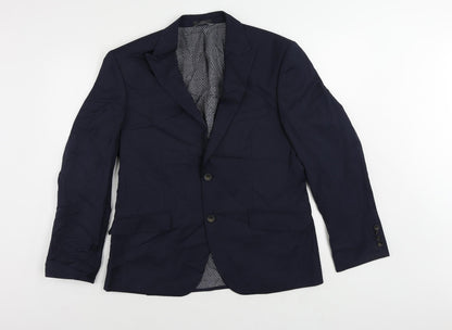 Mens UK Size 40 Marks and Spencer Regular Blue Suit Jacket